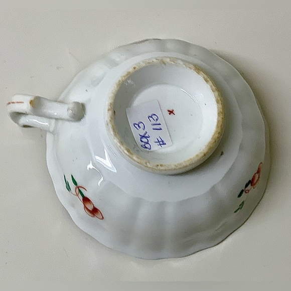 19th Century Antique Gaudy Welsh Village Pattern Hand Painted Luster Teacup Rare - Picture 13 of 16